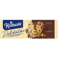 Krakuski Delikatki Herbatniki z Kawa�kami Czekolady o Smaku Pomara�czy 125g