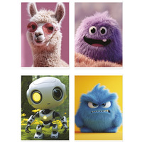 Zeszyt szkolny GIMBOO, A5, w kratk�, 16 kart., 70gsm, mix wzor�w