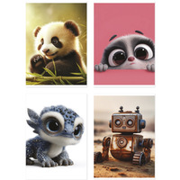 Zeszyt szkolny GIMBOO, A5, w 3 linie, 16 kart., 70gsm, mix wzor�w