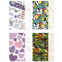 Zeszyt szkolny GIMBOO, A5, w linie, 32 kart., 70gsm, mix wzor�w