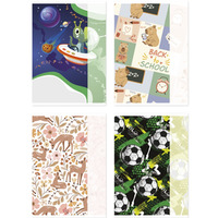 Zeszyt szkolny GIMBOO, A5, w 3 linie, 32 kart., 70gsm, mix wzor�w