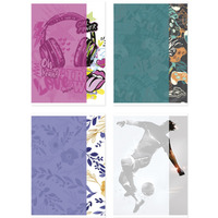 Zeszyt szkolny GIMBOO, A5, w kratk�, 60 kart., 70gsm, mix wzor�w