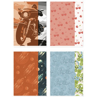 Zeszyt szkolny GIMBOO, A5, w linie, 60 kart., 70gsm, mix wzor�w