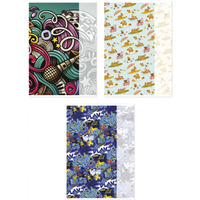 Zeszyt szkolny GIMBOO, A4, w kratk�, 32 kart., 70gsm, mix wzor�w