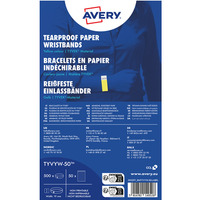 Opaski na r�k� Tyvek, 256 19 mm, ��te neonowe, TYVYW50