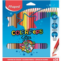 Kredki trjktne MAPED COLORPEPS 24kolorw 183224