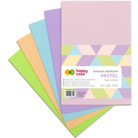 Arkusze piankowe PASTEL, A4, 5 ark, 5 kolorw, Happy Color HA 7130 2030-PAS
