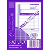 222-5 Rachunek MICHALCZYK&PROKOP A6 (pion) 80 kartek
