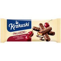 Ciastka paluszki KRAKUSKI, wi�nia w czekoladzie, 144g
