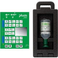 Zestaw do p�ukania oka PLUM iBox 1, z p�ynem 0, 9%, 500 ml, czarny