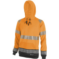 Bluza ostrzegawcza z kapturem BEESWIFT, rozm. 4XL, pomara�czowo/czarna