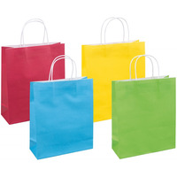 Torebka na prezenty DONAU HOME, papierowa, 25x30x10cm, ca�oroczna, jednolita, mix kolor�w