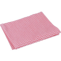 �cierka DONAU HOME, z wiskoz� 70%, sk�adana, fala, 30x40cm, 100 szt., r�owa