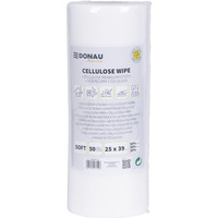 �cierka DONAU HOME, z celuloz� 50%, rolka, soft, 25x39cm, 50 listk�w, bia�a