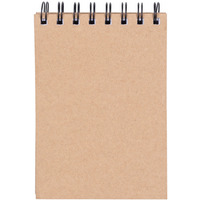 Ko�onotatnik OFFICE PRODUCTS, craft, A6, w kratk�, 80 kart., 80gsm, br�zowy