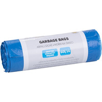 Worki na �mieci DONAU HOME, wi�zane (LDHD), 60l, 16 szt., niebieskie