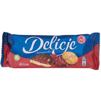 Ciastka DELICJE SZAMPA�SKIE, 147 g, wi�niowe, kr�tki termin wa�no�ci