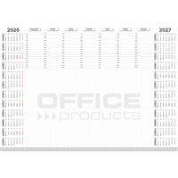 Podk�adka na biurko OFFICE PRODUCTS, planer 2026/2027, biuwar 594x420mm A2, 52k., bia�a