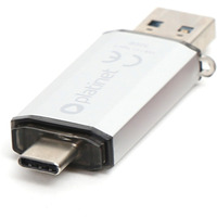 Pendrive USB 3.0 + Type-C 32GB SILVER PLATINET PMFC32S