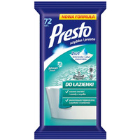 PRESTO �ciereczki nawil�ane do �azienek 72szt., bia�e 011460