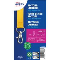 Smycze z recyklingowanego PET, 10 szt., 15 440 mm, ��te, 4842Y