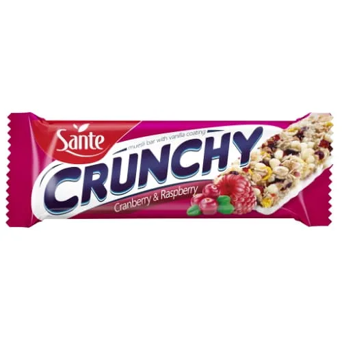 Baton musli Crunchy z �urawin� i malinami 40g SANTE