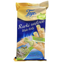 TAGO Rurka waflowa z kremem o smaku pistacjowym 150g