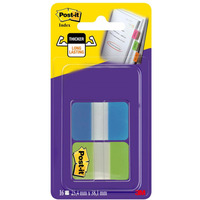 Zak�adki indeksuj�ce POST-IT do archiwizacji (686-AL), PP, silne, 38x25, 4mm, 2x8 kart., mix kolor�w, 3M-UU008030809