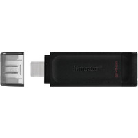 Pami�� Pendrive KINGSTON DT70 Exodia 64GB USB-C 3.0 czarny DT70/64GB