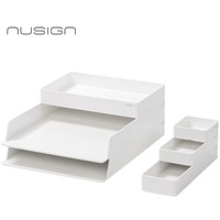 Zestaw organizacyjny Nusign ENS001, 6 element�w, bia�y ENS001-WH Deli