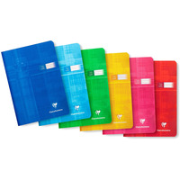 Zeszyt A5 16 kartek, linia podw�jna kolorowa, papier 90g, mix kolor�w CLAIREFONTAINE 63529AMXC