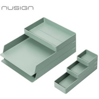 Zestaw organizacyjny Nusign ENS001, 6 element�w, zielony ENS001-GR Deli