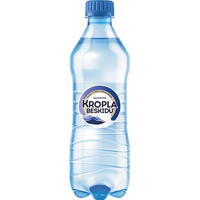 Woda KROPLA BESKIDU gazowana 0.5L butelka PET zgrzewka 12 szt. KAUCJA