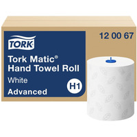 R�cznik w rolce Tork Matic System, 2 warstwy, bia�y, celuloza TAD, 150 m, H1, 6 rolek, 120067