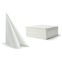 Serwetki 40x40cm fizelina op.50szt bia�e 6103C