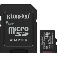 Karta pami�ci Canvas Plus Gen3 MicroSD + adapter 128GB Kingston