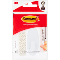 Hak wielokrotnego u�ytku COMMAND Basic (17511DB-CEE HAK), z metalowym uchwytem, �redni, bia�y