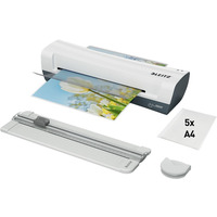 Laminator Leitz iLAM Home A4, zestaw 4w1 bia�y 74340001