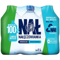 Woda NA��CZOWIANKA niegazowana 1.0L butelka PET zgrzewka 6 szt. KAUCJA