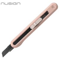 No�yk biurowy Nusign ENS063, ostrze �amane 9mm, r�zowy ENS063-P Deli