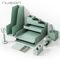 Zestaw Organizacyjny Nusign ENS003, 13 element�w, zielony ENS003-GR Deli
