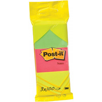 Bloczki samoprzylepne POST-IT (6812) zawieszka, 38x51mm, 3x100 kart., mix kolor�w