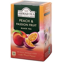 Herbata AHMAD TEA PEACH & PASSION FRUIT 20kopert czarna