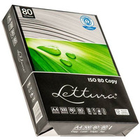 Papier xero A4 LETTURA, 80g, ISO80, ekologiczny, 100% recykling, karton 5 ryz