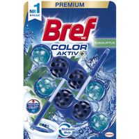 Kulki myj�co-zapachowe do toalet BREF Color Activ Eukaliptus, barwi�ce, 2 x 50 g