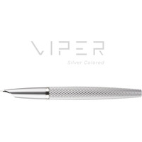 Pi�ro wieczne DIPLOMAT Viper, guilloche, F/M, srebrne