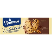 Ciastka BAHLSEN KRAKUSKI DELIKATKI herbatniki pomara�czowe z kawa�kami czekolady 125g