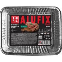 Formy do pieczenia i sma�enia ALUFIX Fix-Grill, aluminiowe, ma�e, 3 szt