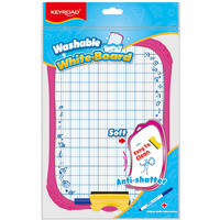 Tablica sucho�cieralna KEYROAD, marker i g�bka gratis, A4, mix kolor�w
