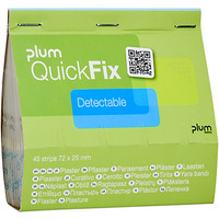 Plastry wykrywalne PLUM QuickFix Detectable, wk�ad, 45 szt., niebieskie